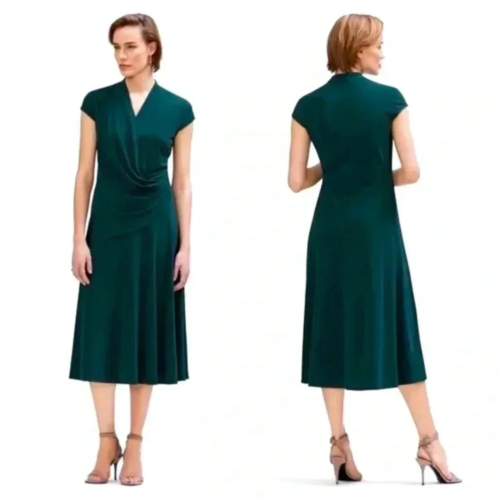 M.M. LaFleur Zulma Career Dress in Viridian Green Size XL